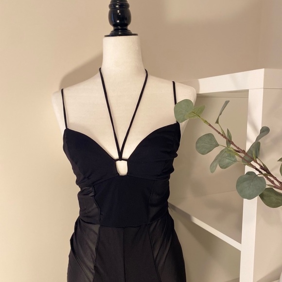 Dynamite Mesh Jumpsuit - Picture 2 of 3